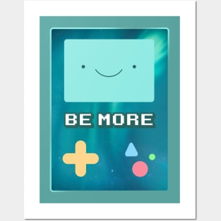 Bmo Be more Adventure Time Space Galaxy Stars Aurora Posters and Art